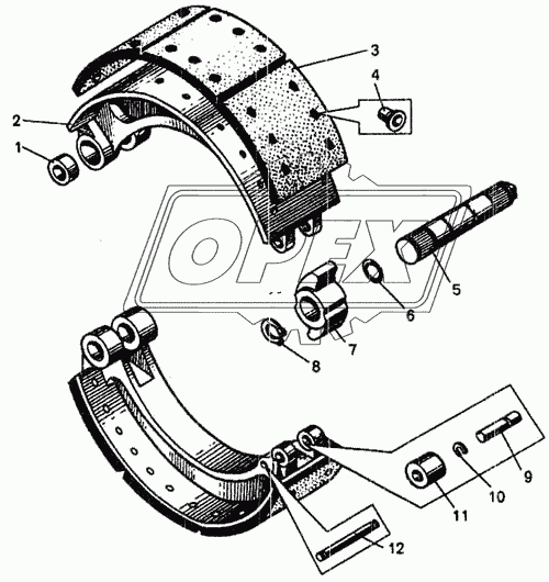 Детали колесного тормоза (7.1)