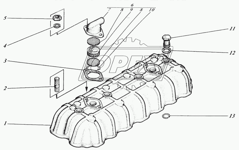 Колпак головки цилиндров 440-06с7