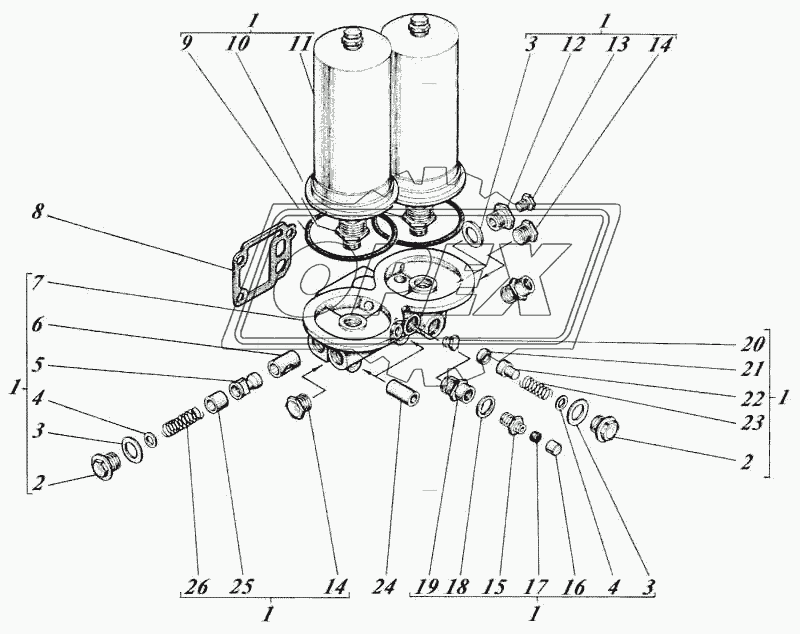 Фильтр масляный 461-10с1