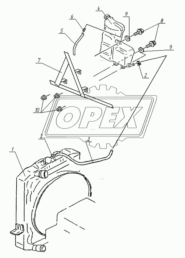 Расширительный бачок охлаждающей жидкости