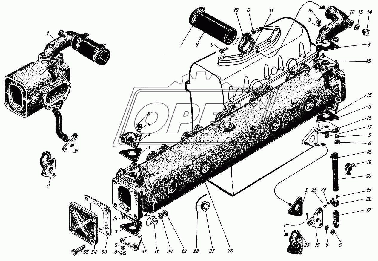 Выпускной коллектор 1