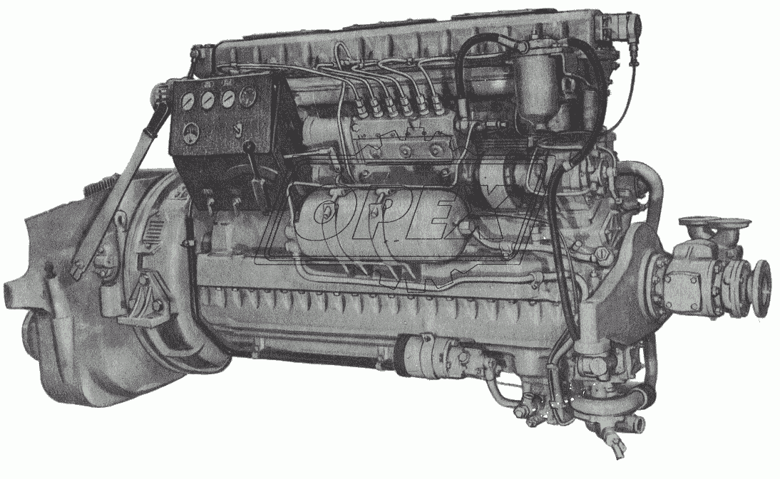 Дизель 3Д6 (вид слева)