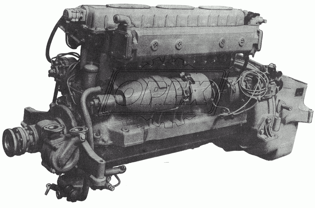 Дизель 3Д6 (вид справа)