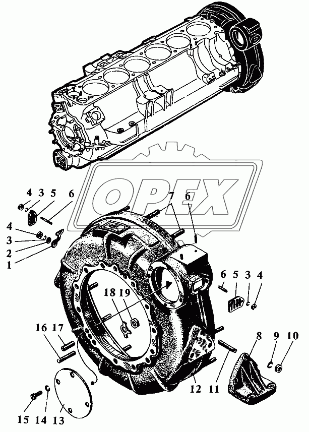 Кожух маховика