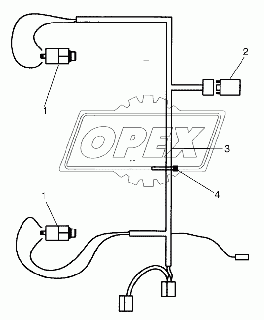 SPECIAL PARTS FOR ITALY - BRAKE LIGHT HARNESS