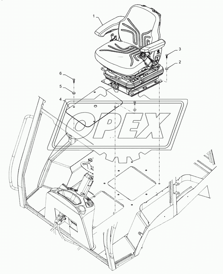 90.120.AD(01) - OPERATOR SEAT L/CAB