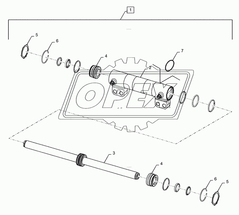 25.400.AQ(05) - FRONT AXLE STEERING CYLINDER