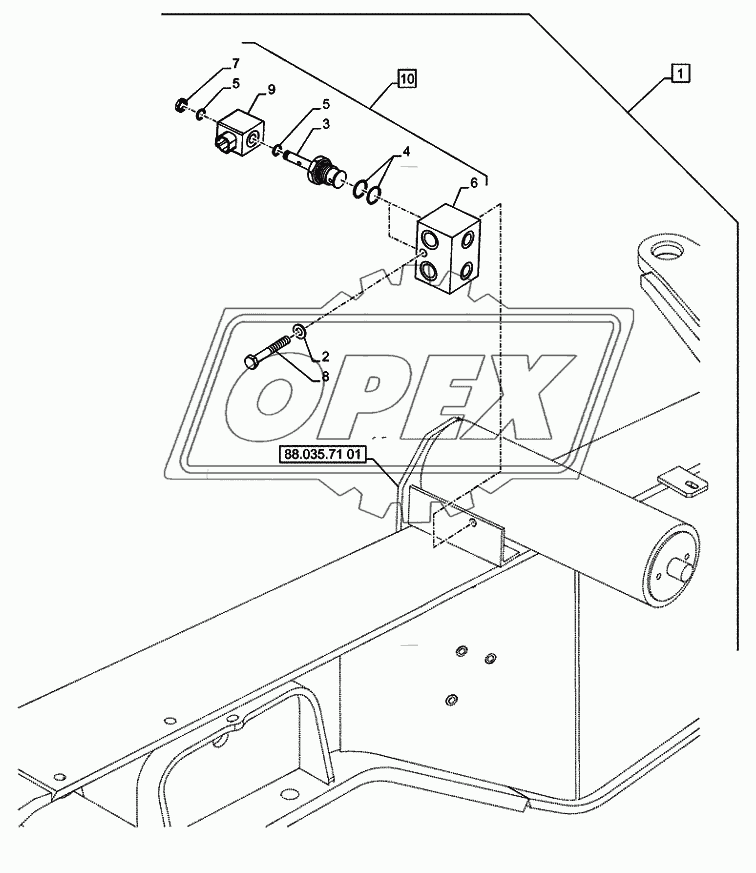 88.035.71(02) ­ DIA KIT, OPT. HYDRAULIC SYSTEM FOR RIDE CONTROL ­ C7348