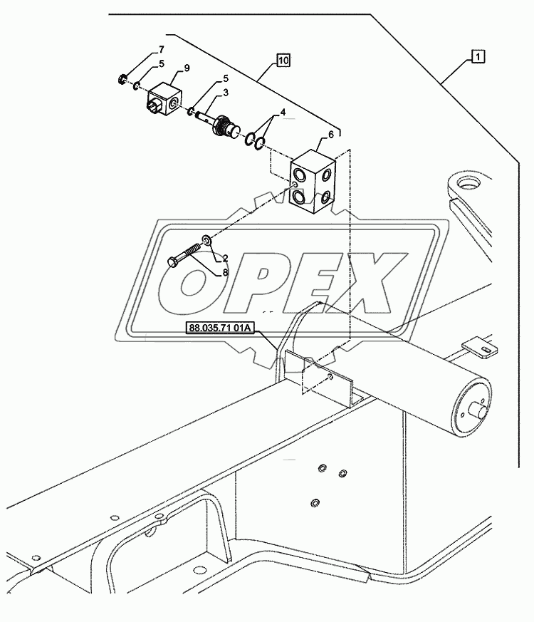 88.035.71(02A) ­ DIA KIT, OPT. HYDRAULIC SYSTEM FOR RIDE CONTROL ­ D7348