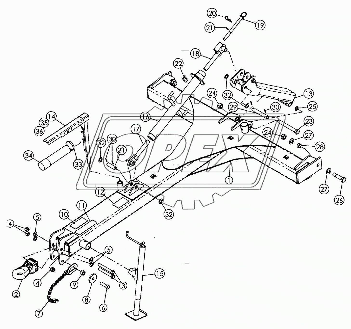 FRONT CONSTANT LEVEL AND PULL FRAME