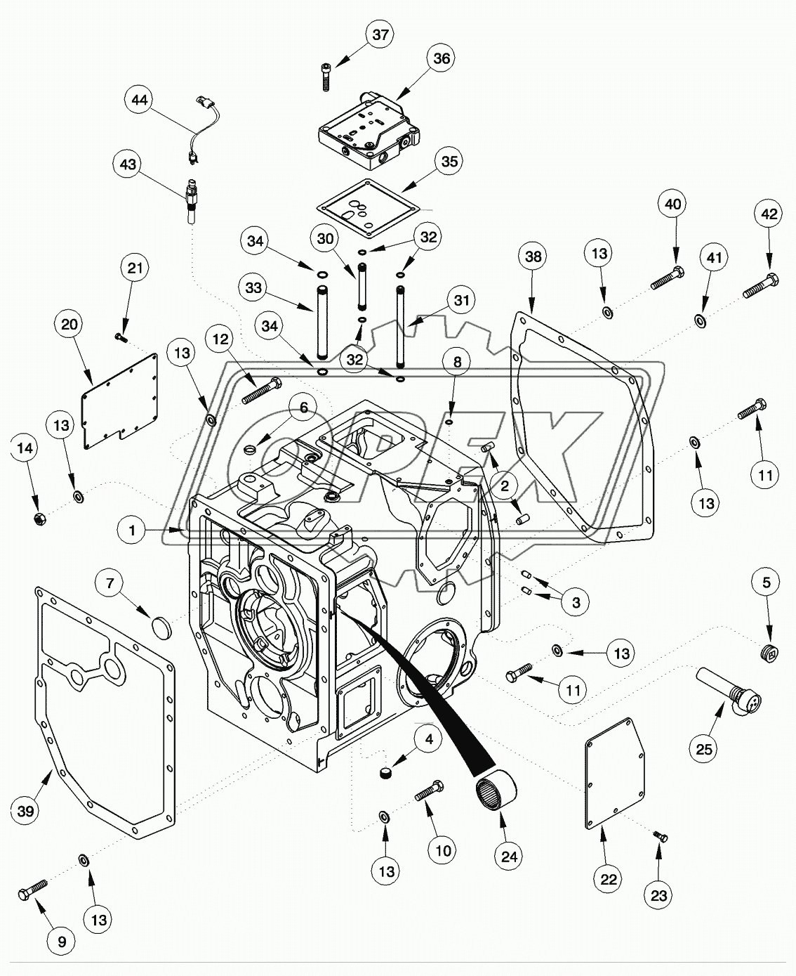 RANGE TRANSMISSION - HOUSING