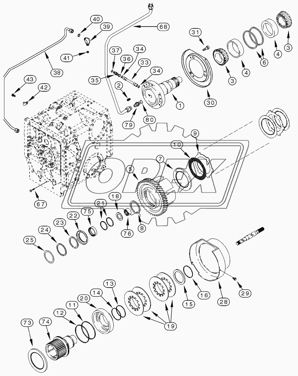 RANGE TRANSMISSION - MFD CLUTCH