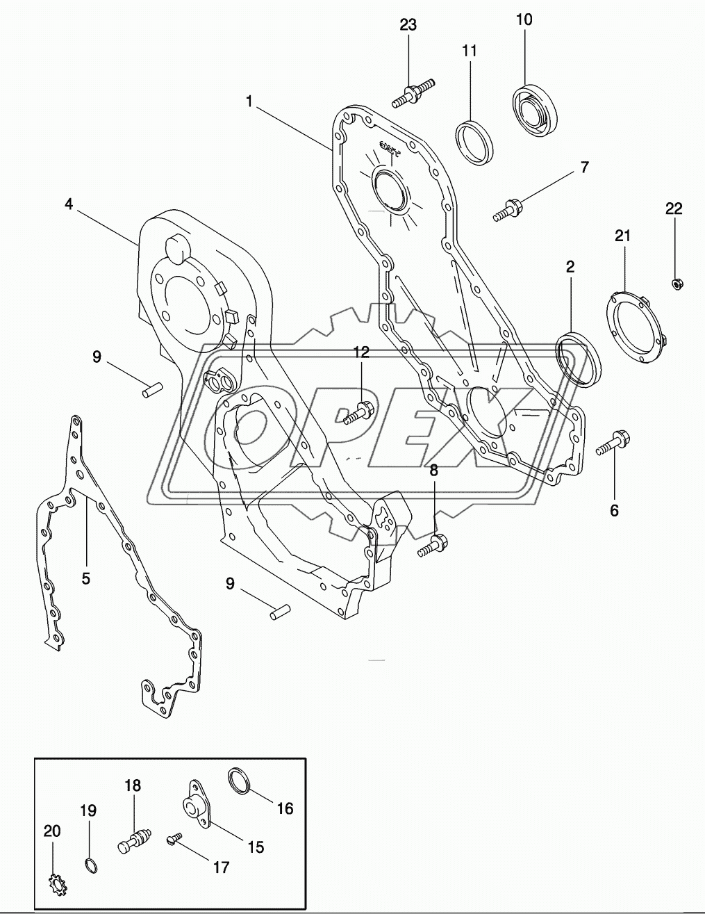 FRONT GEAR COVER