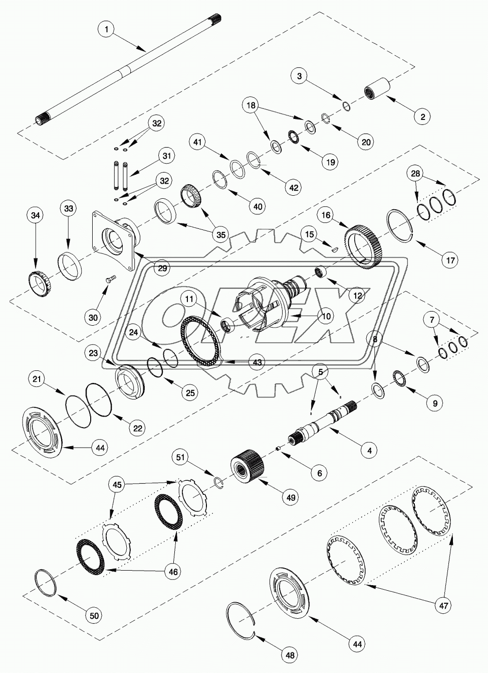 POWER TAKE OFF ASSEMBLY - INPUT SHAFT