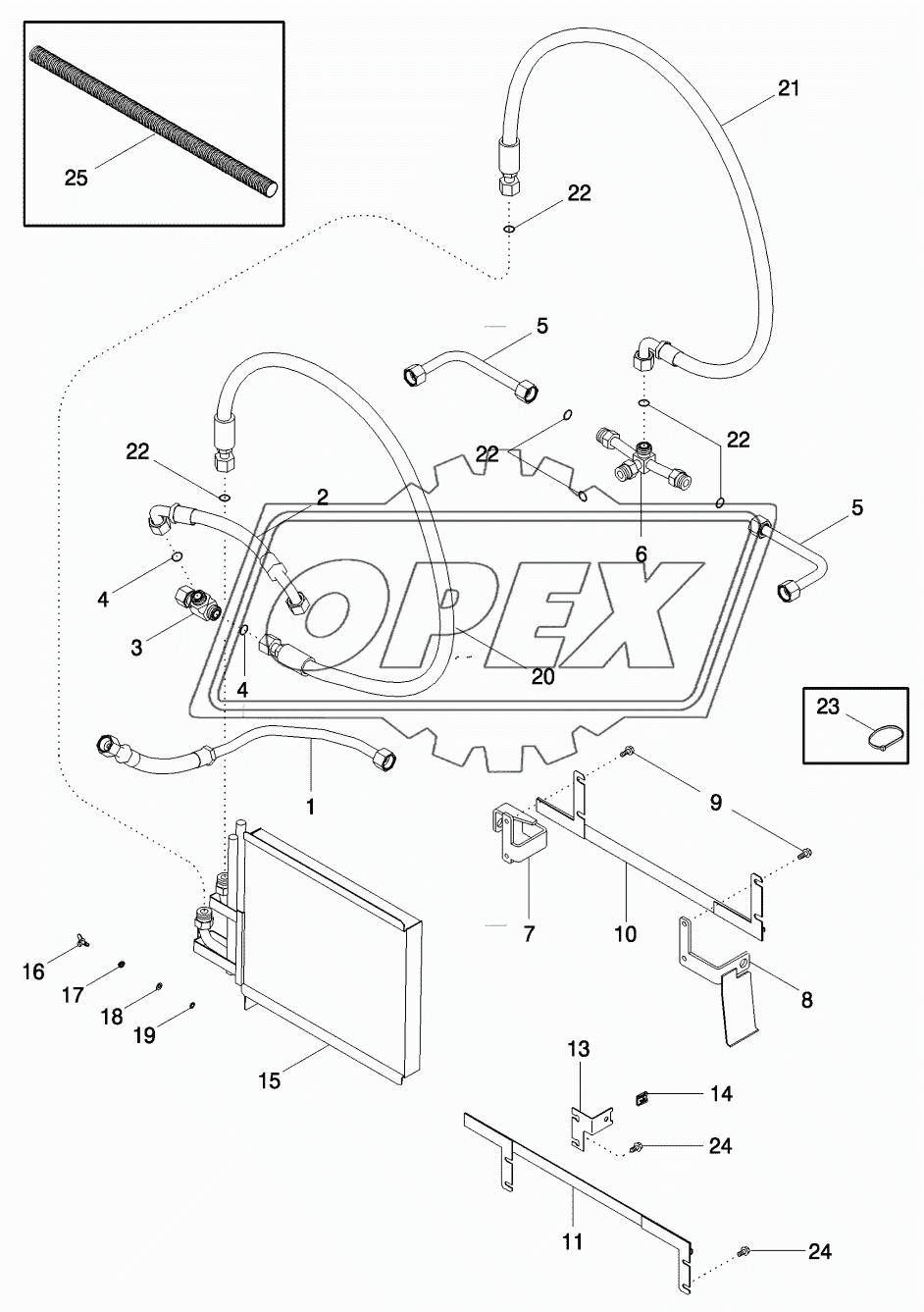 HYDRAULIC SYSTEM - 3RD OIL COOLER