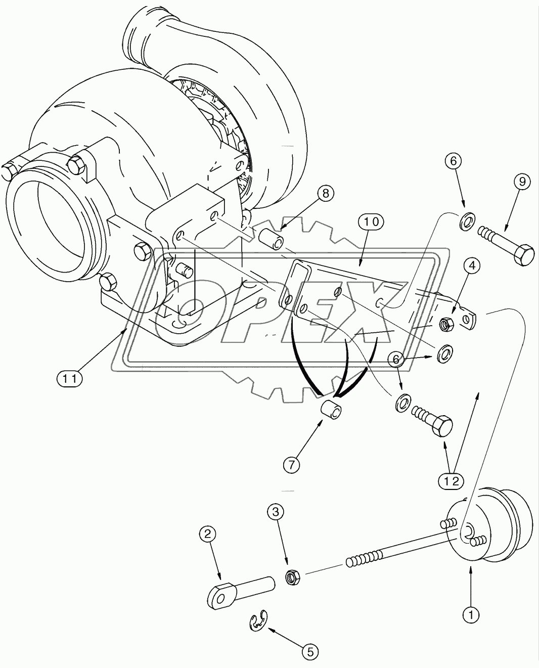 WASTEGATE ACTUATOR, MX240 AND MX255