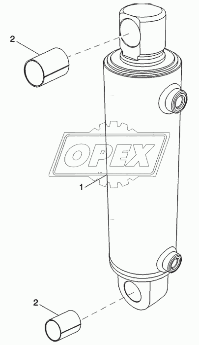 CYLINDER ASSEMBLY - HITCH (95 MM)