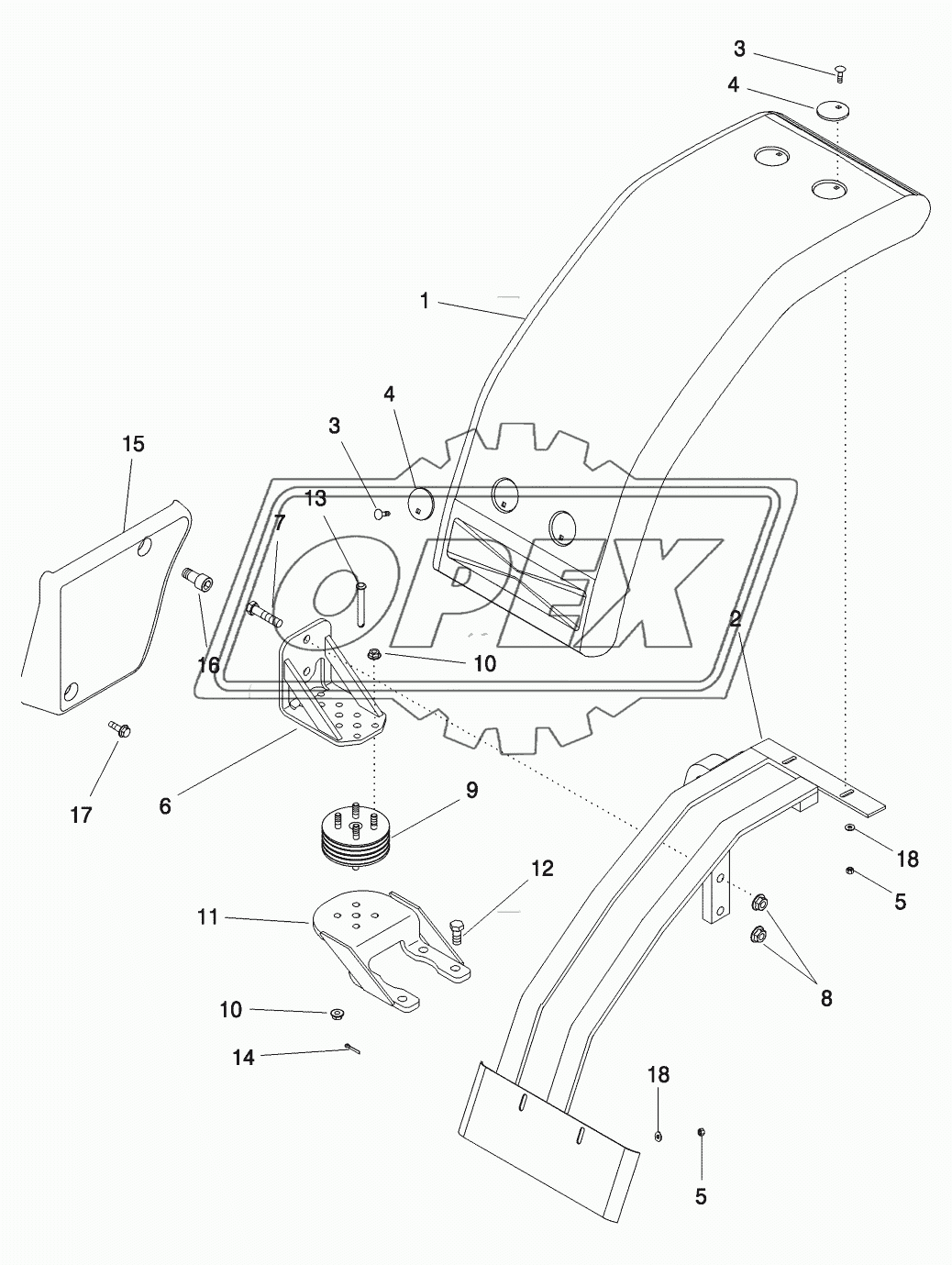 FENDERS - FRONT, NARROW