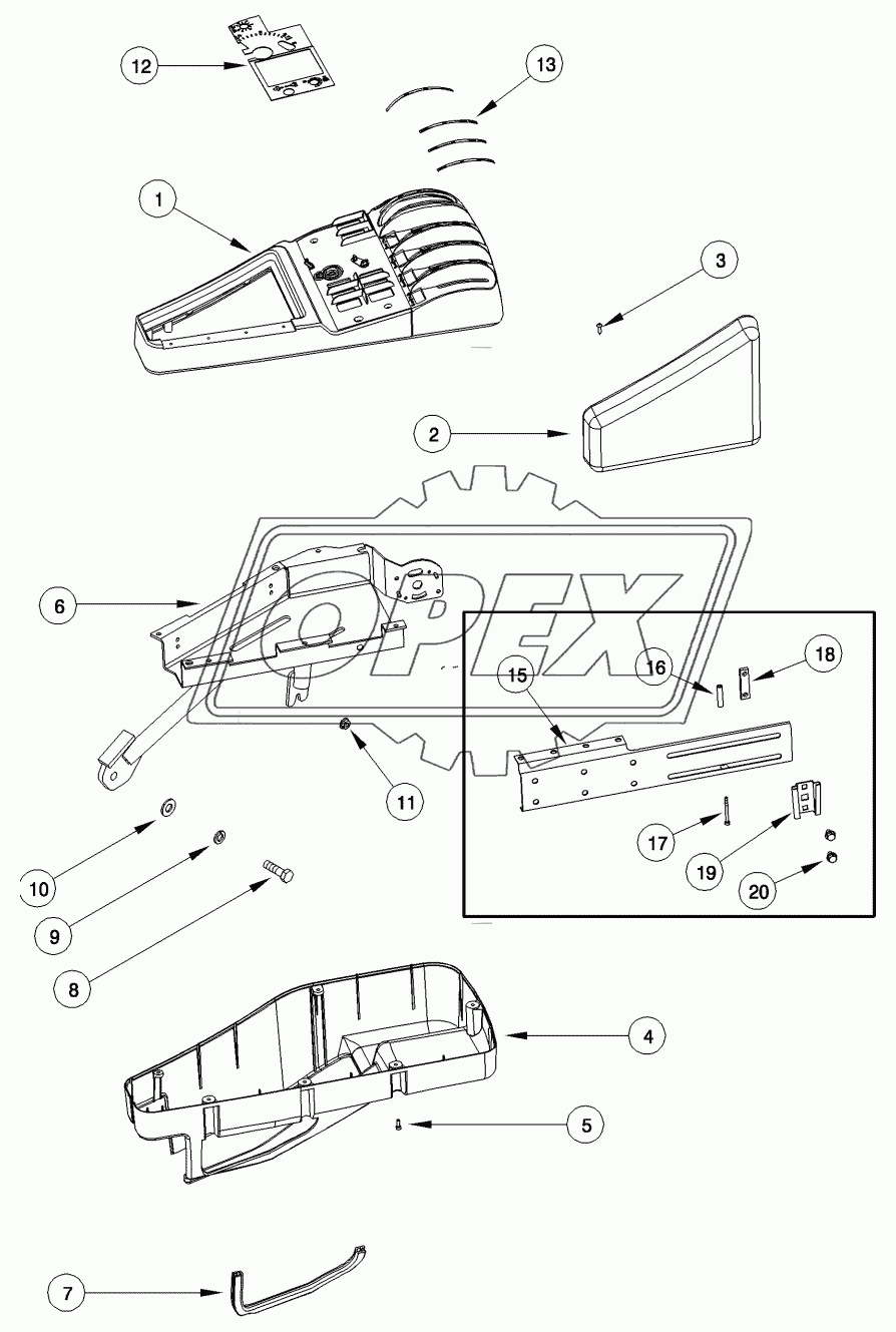 CONSOLE, RIGHT HAND