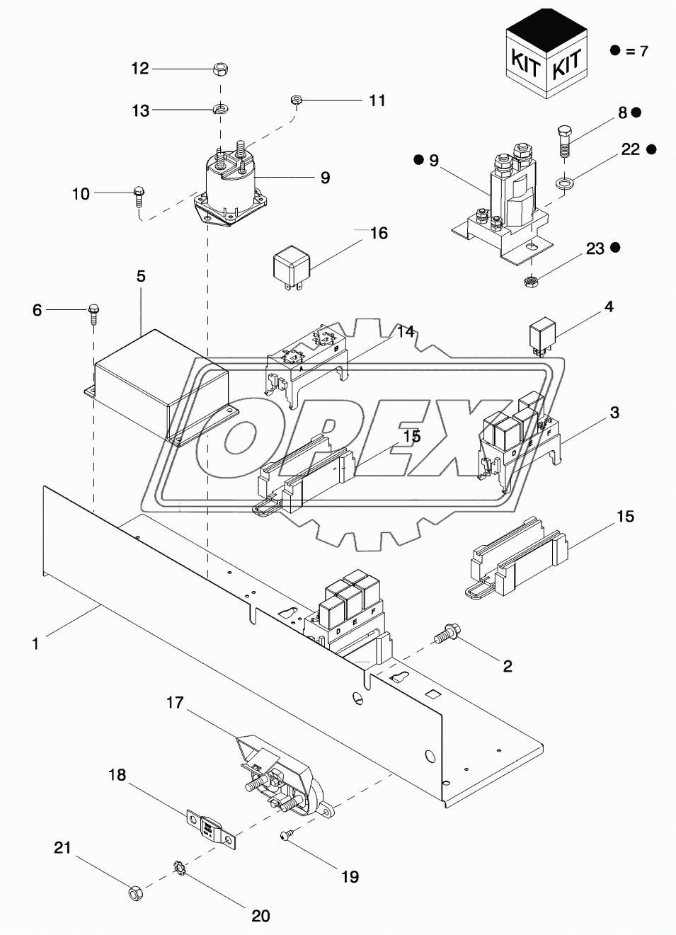 ELECTRICAL COMPONENT MOUNTING