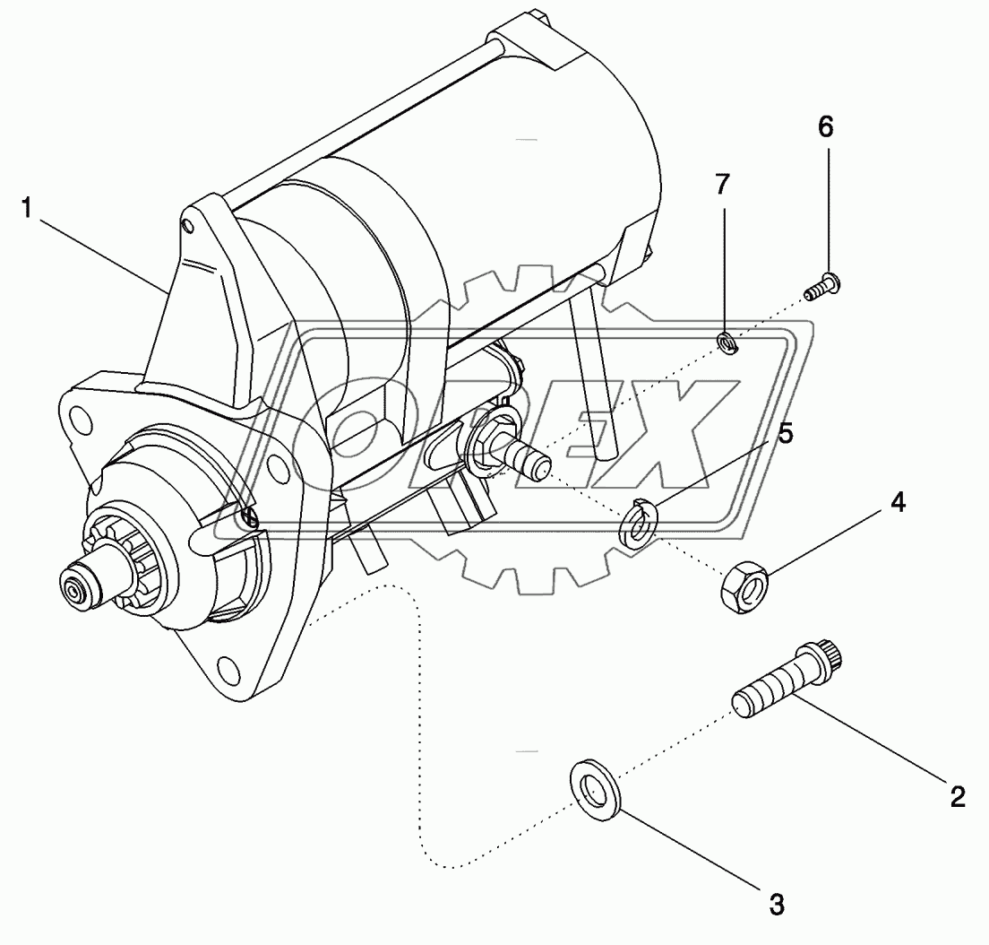 STARTER - MOUNTING