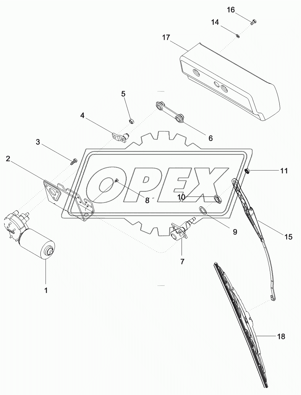 WINDSHIELD WIPER ASSEMBLY - FRONT AND REAR