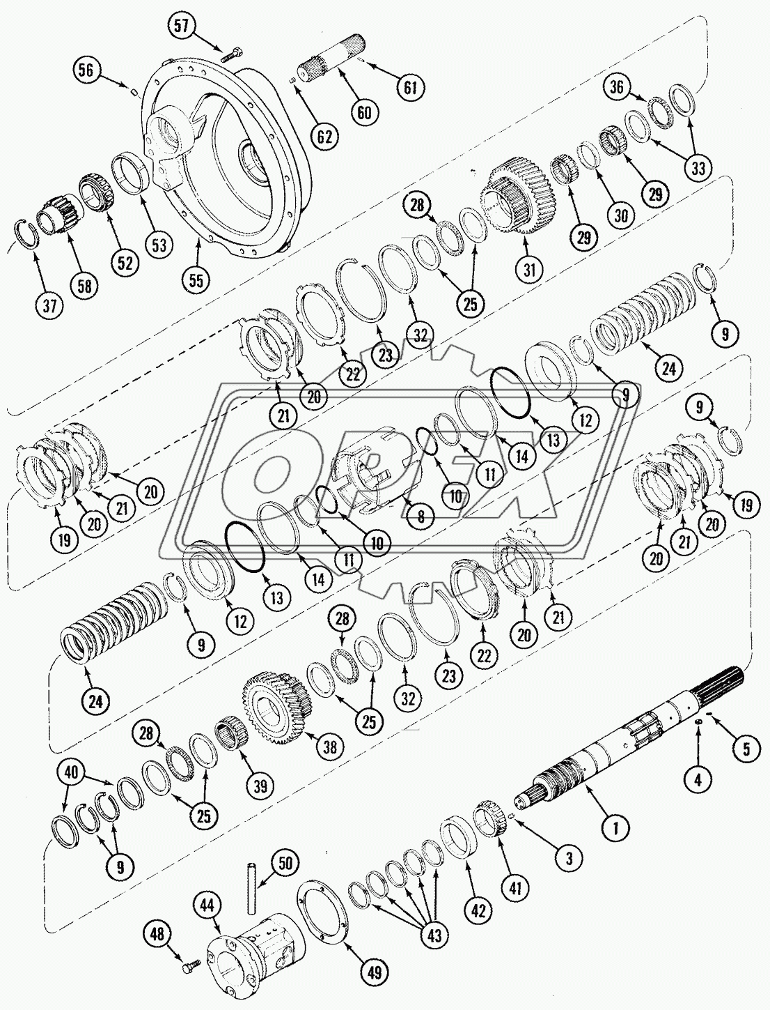 SPEED TRANSMISSION - INPUT SHAFT WITH CREEP SPEED