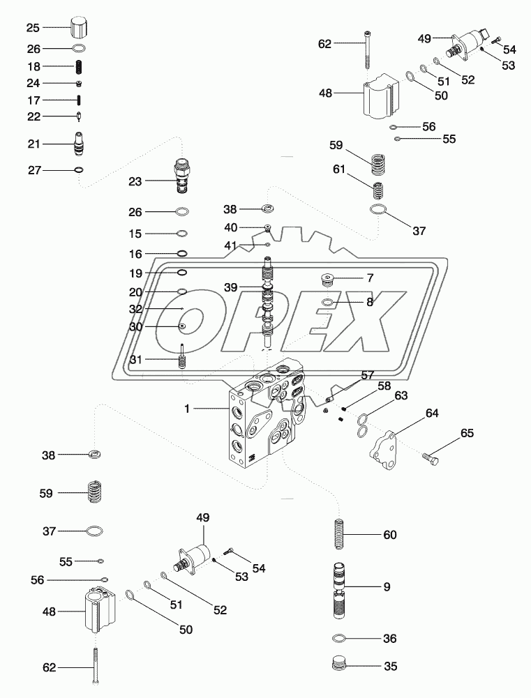 REMOTE HYDRAULIC CONTROL VALVE, BSN AJB363596