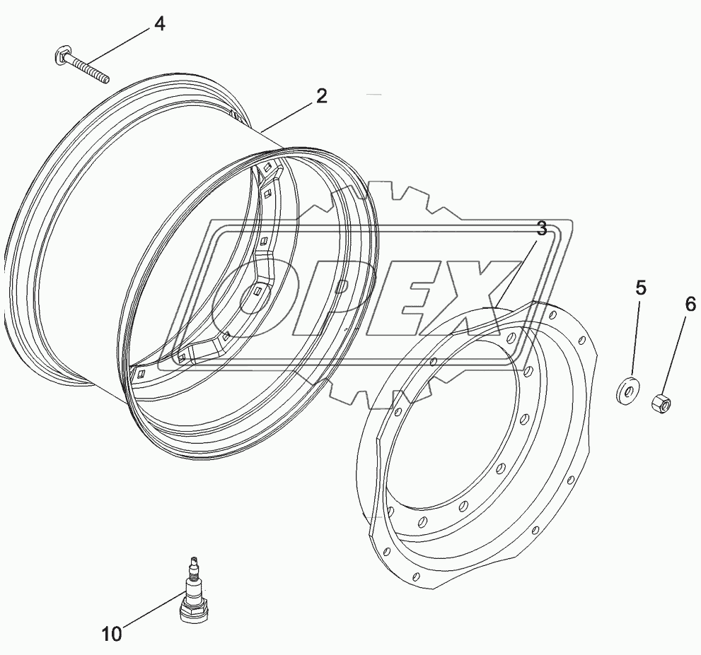 FRONT WHEELS - MFD, 12 BOLT HUB