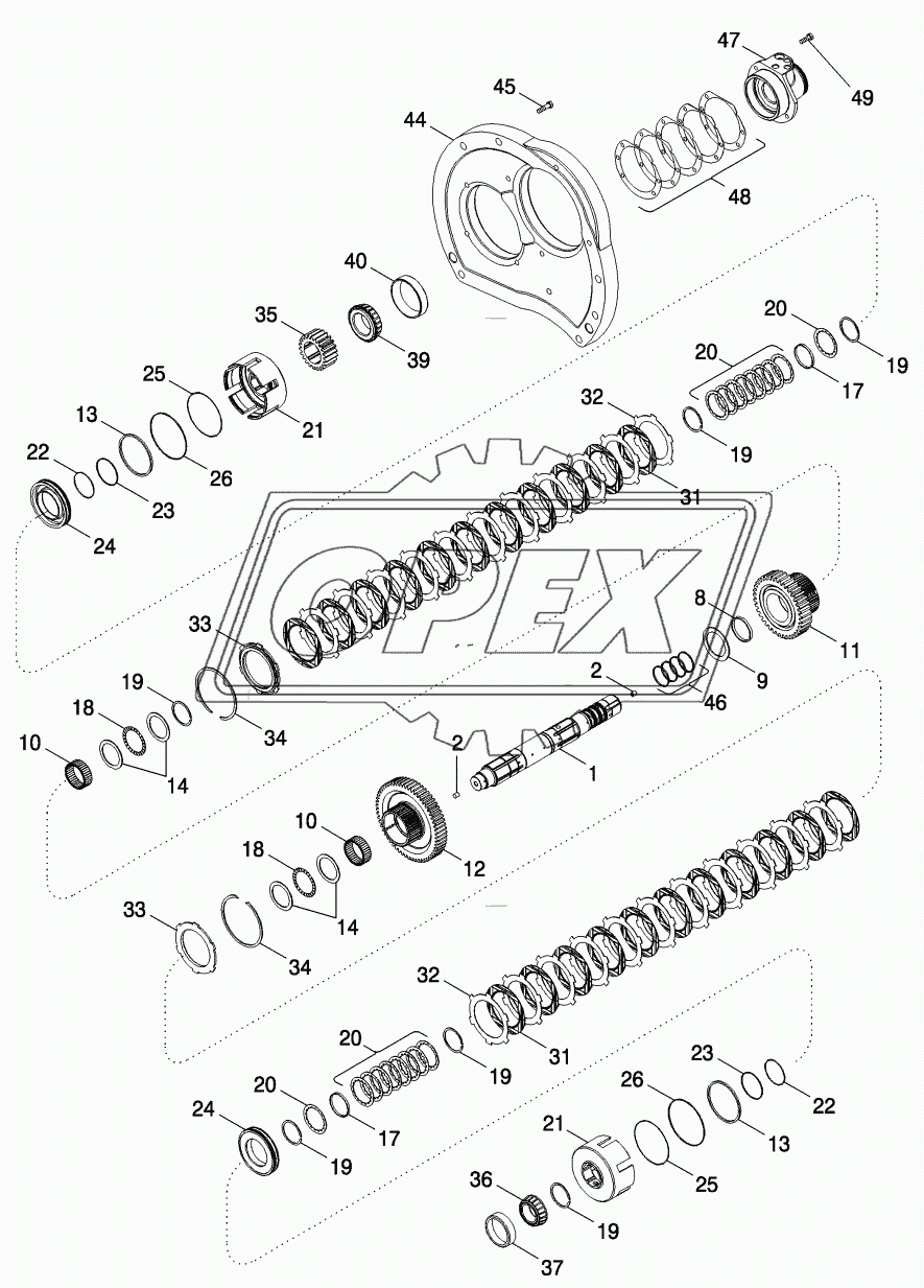 RANGE TRANSMISSION - INPUT SHAFT