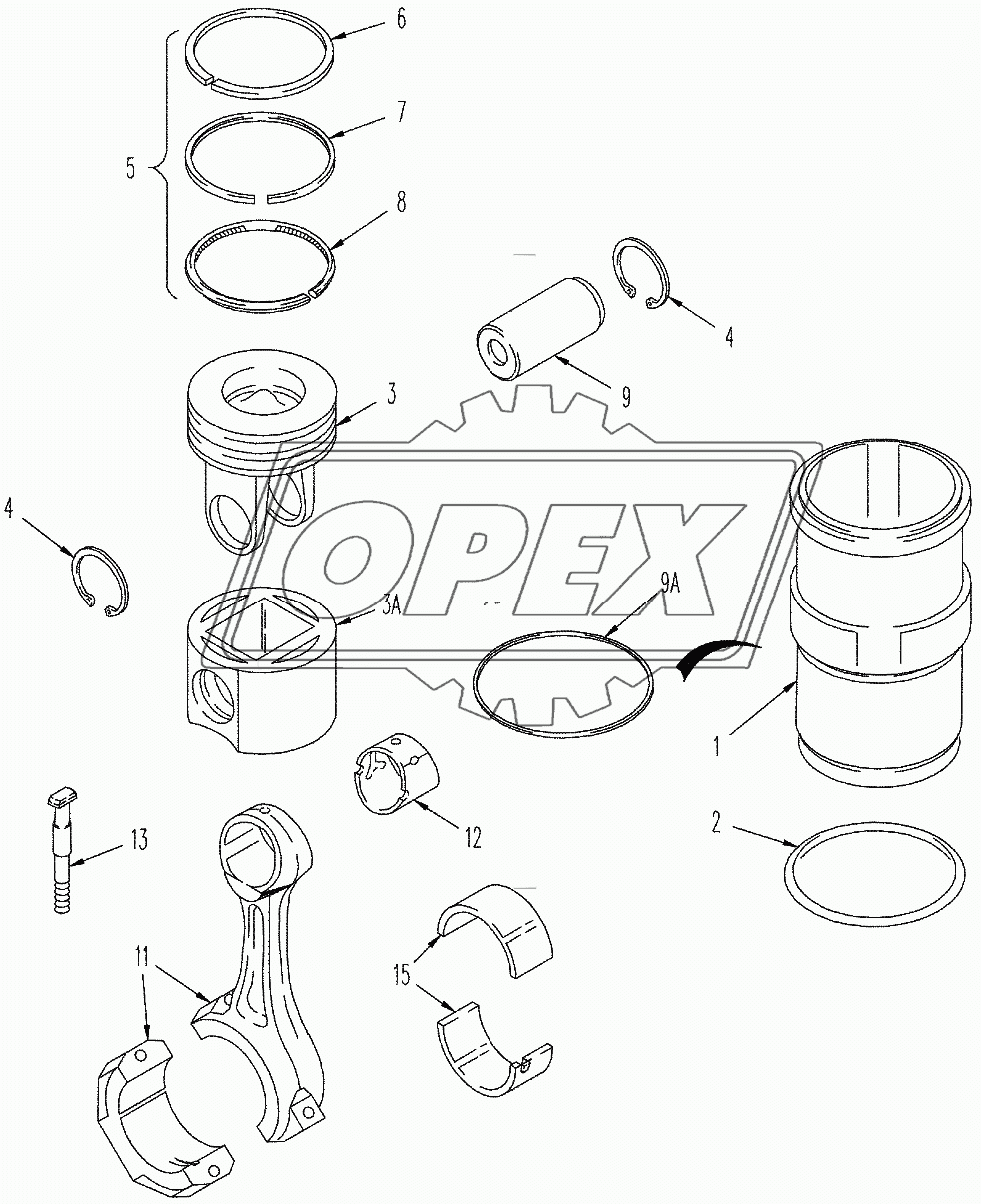 PISTONS AND CONNECTING RODS