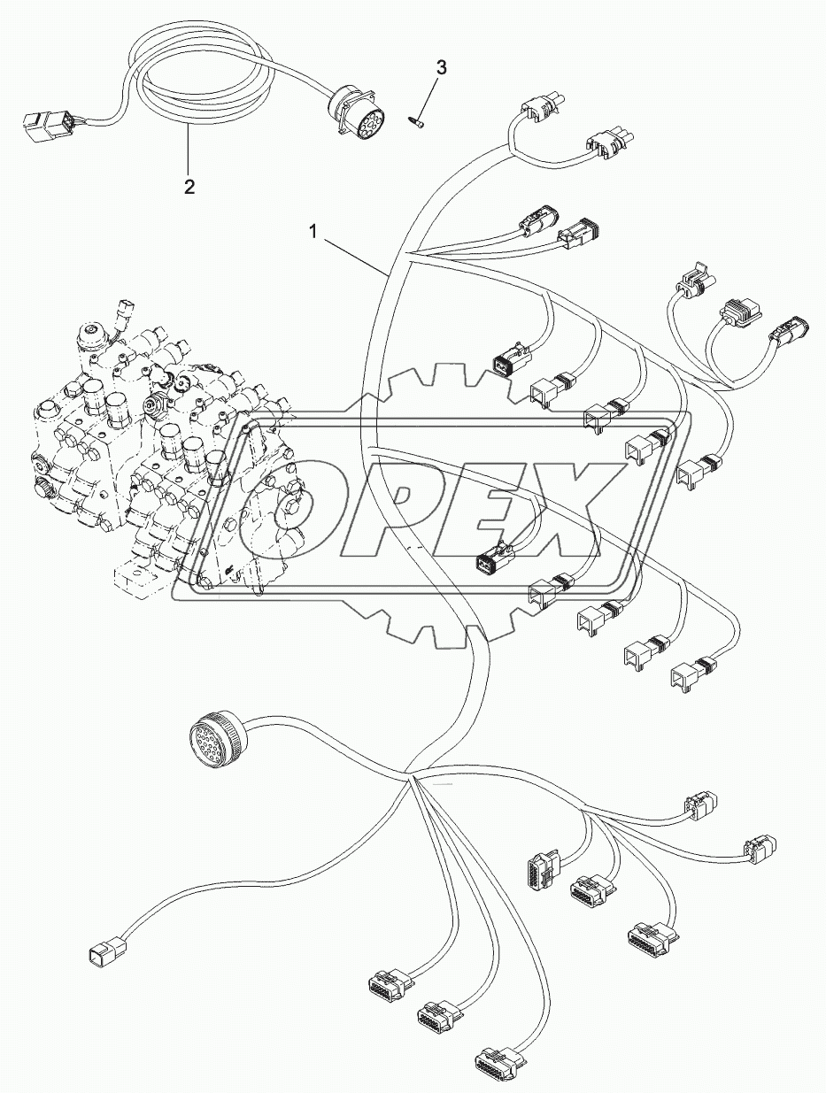 HARNESS - REMOTE HYDRAULIC VALVE