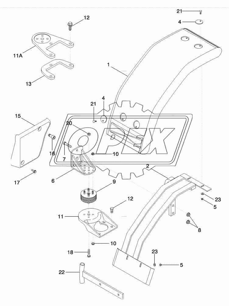 FENDERS - FRONT, NARROW