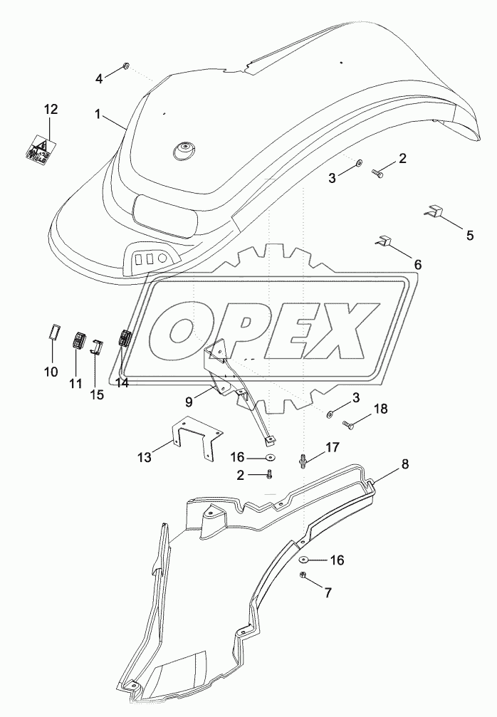 FENDERS - REAR, NARROW