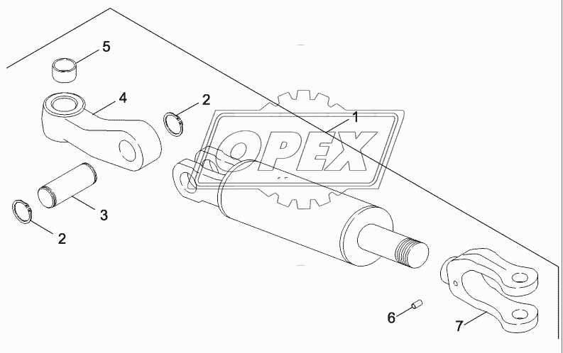 CYLINDER ASSEMBLY - HYDRAULIC LIFT LINK - HITCH, RIGHT HAND