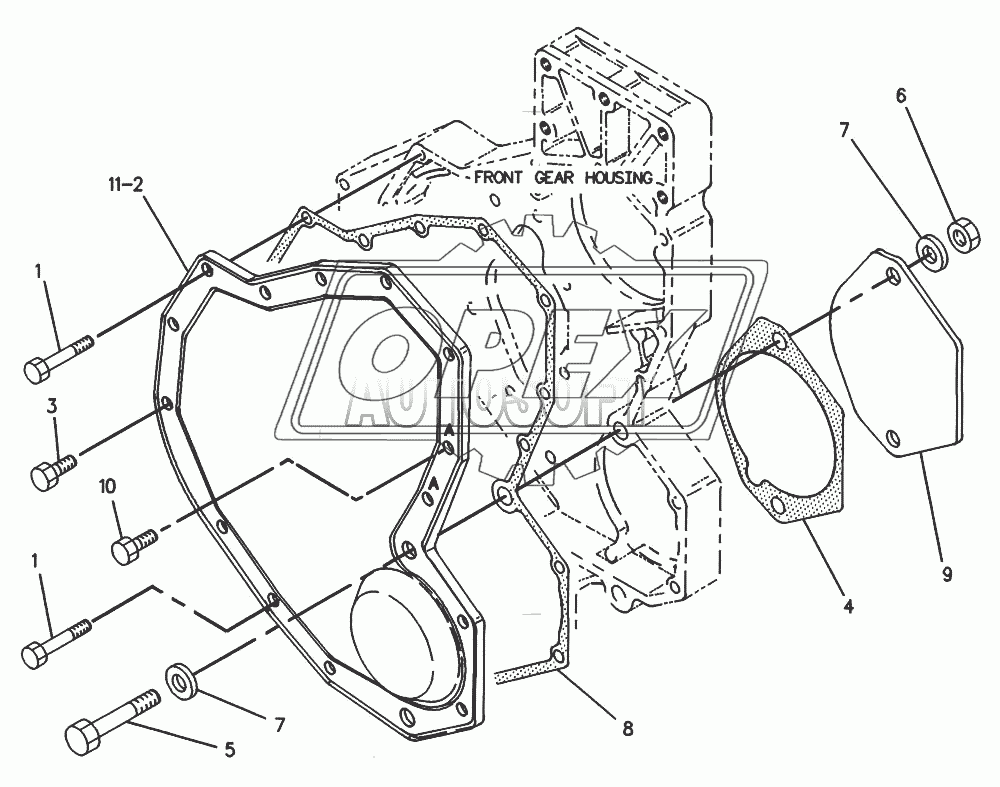 7L-0004 Крышка переднего корпуса