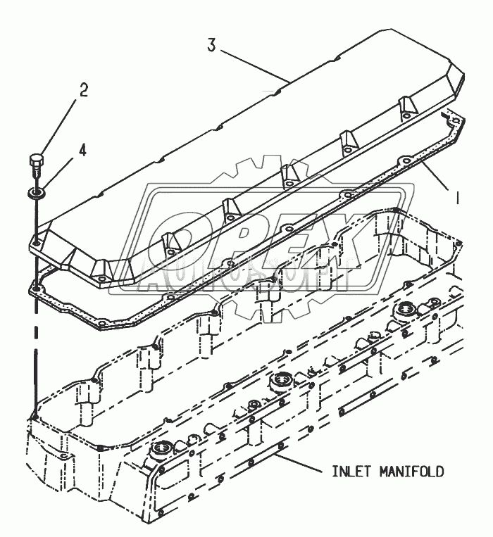 4W-2172 Крышка клапанного механизма