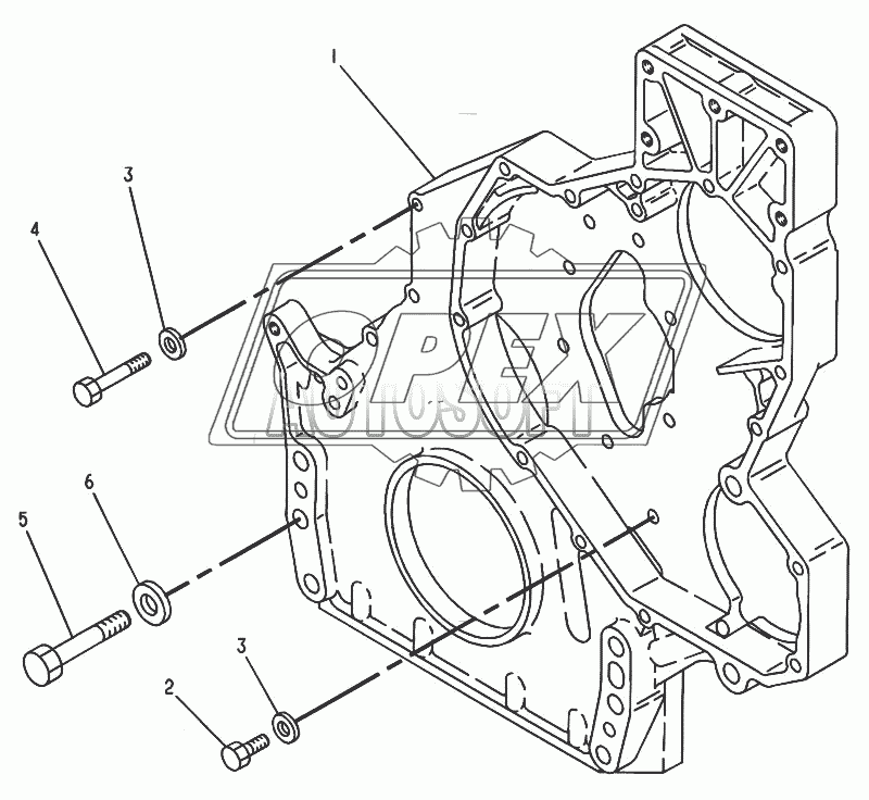 7L-0002 Картер передний