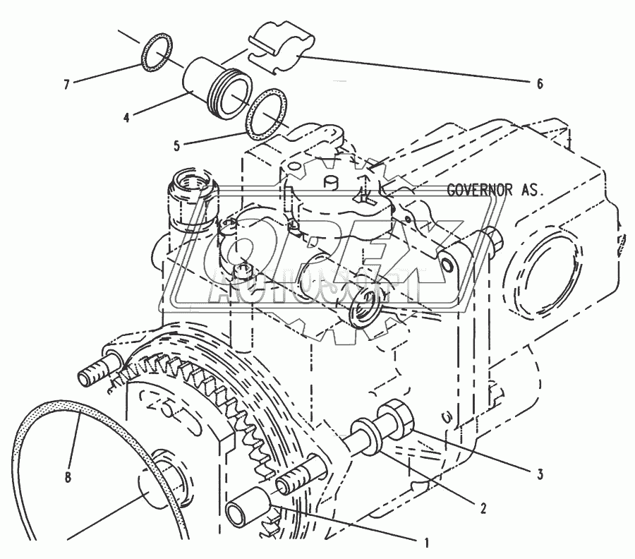 7W-4812 Крепление топливного насоса высокого давления