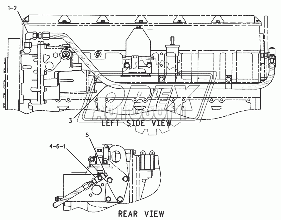 149-8283 Трубопроводы топливного фильтра