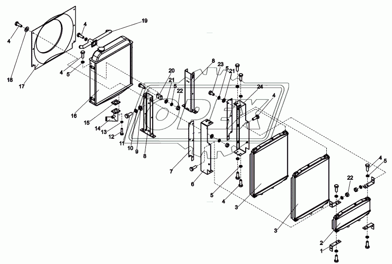 Блок радиаторов (А121.33.03.000)