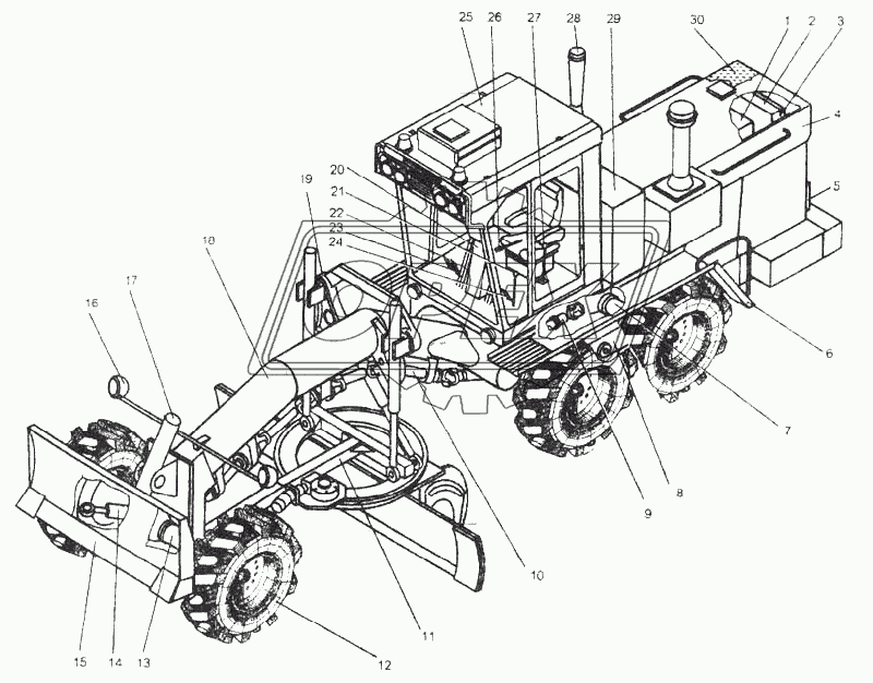 Автогрейдер ДЗ-98 В (внешний вид)