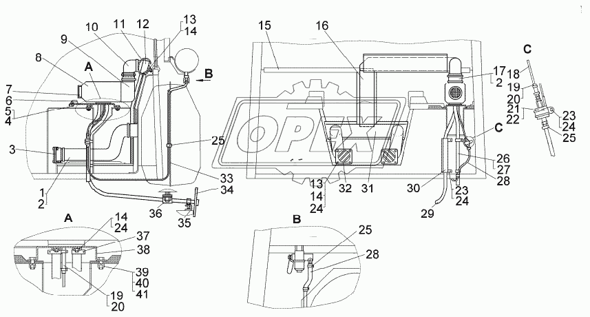 Установка отопителя «AIR- TRONIC D4»