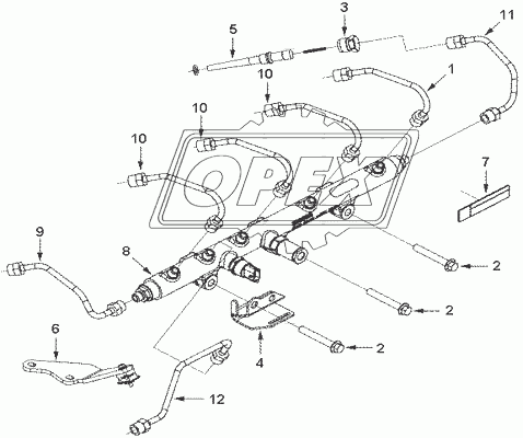 PP99120 Топливная рампа, топливные трубки высокого давления