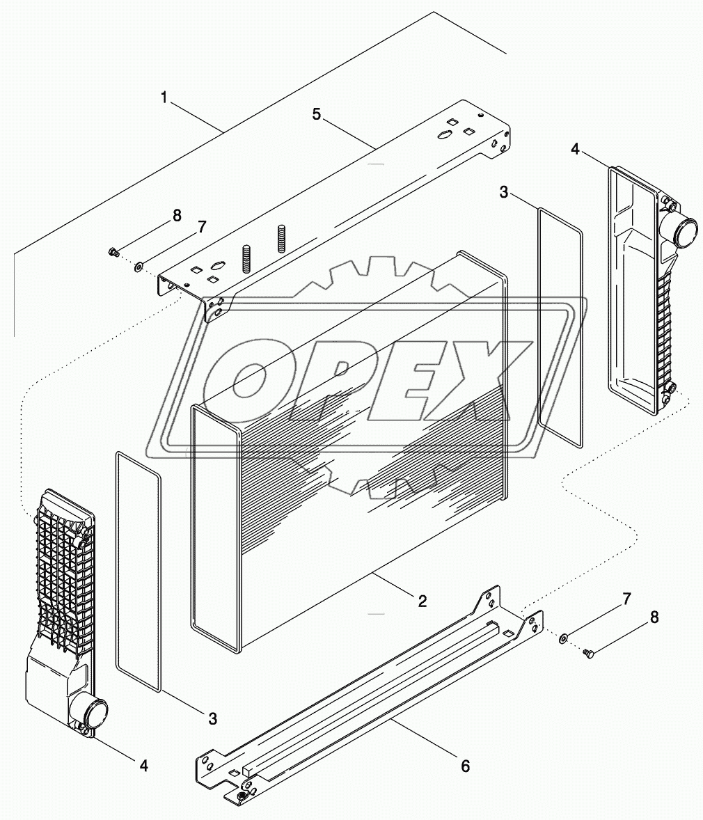 RADIATOR ASSEMBLY, MAGNUM 280, 310, AND 335