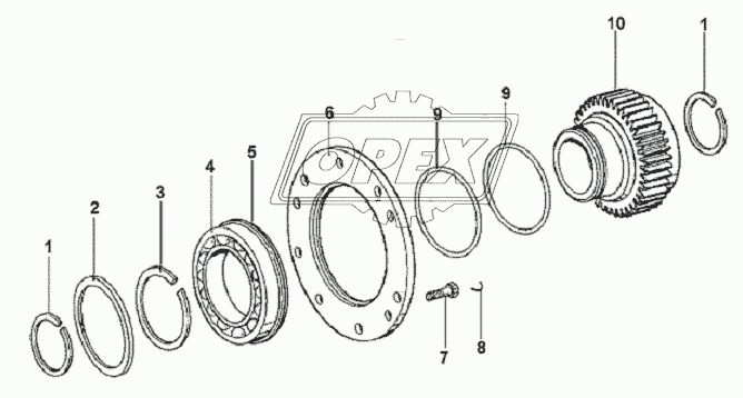 Auxiliary Gearbox Driving Gear Assembly