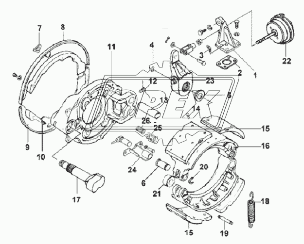 Front Right Brake Subassembly