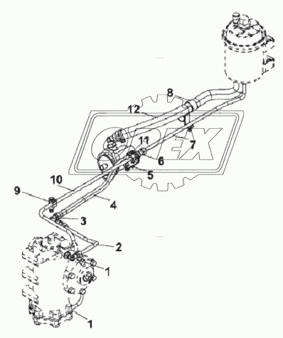 Power Steering Pipeline Subassembly