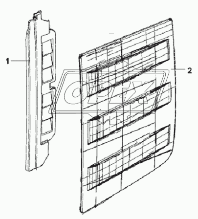 Left Side Wall Window Subassembly