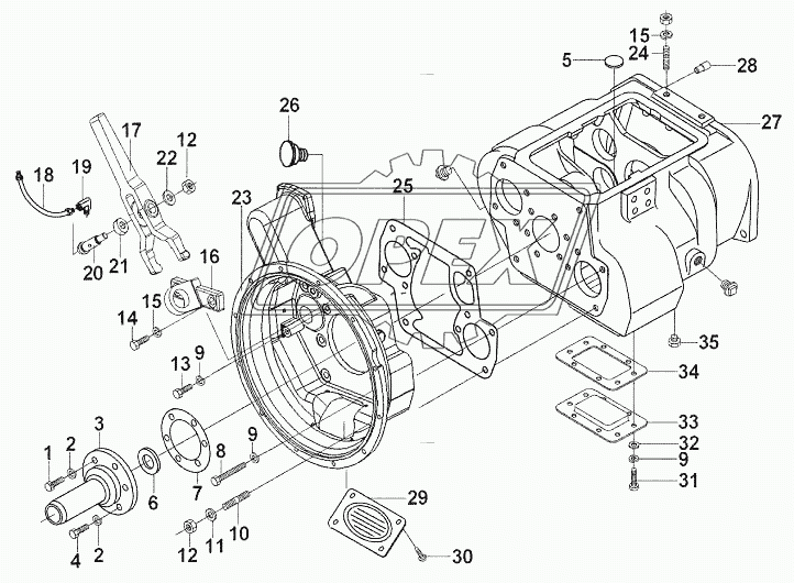 Transmission And Clutch Housing Assembly Group
